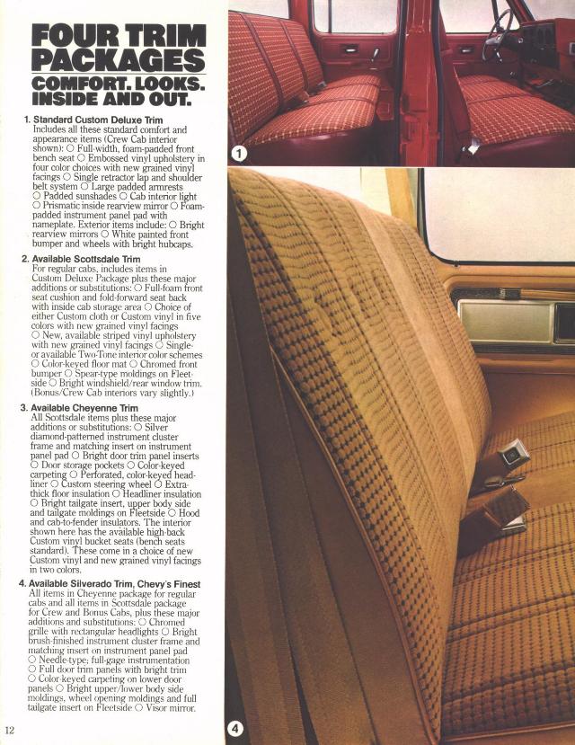 1980 Chevrolet Pickups Brochure Page 7